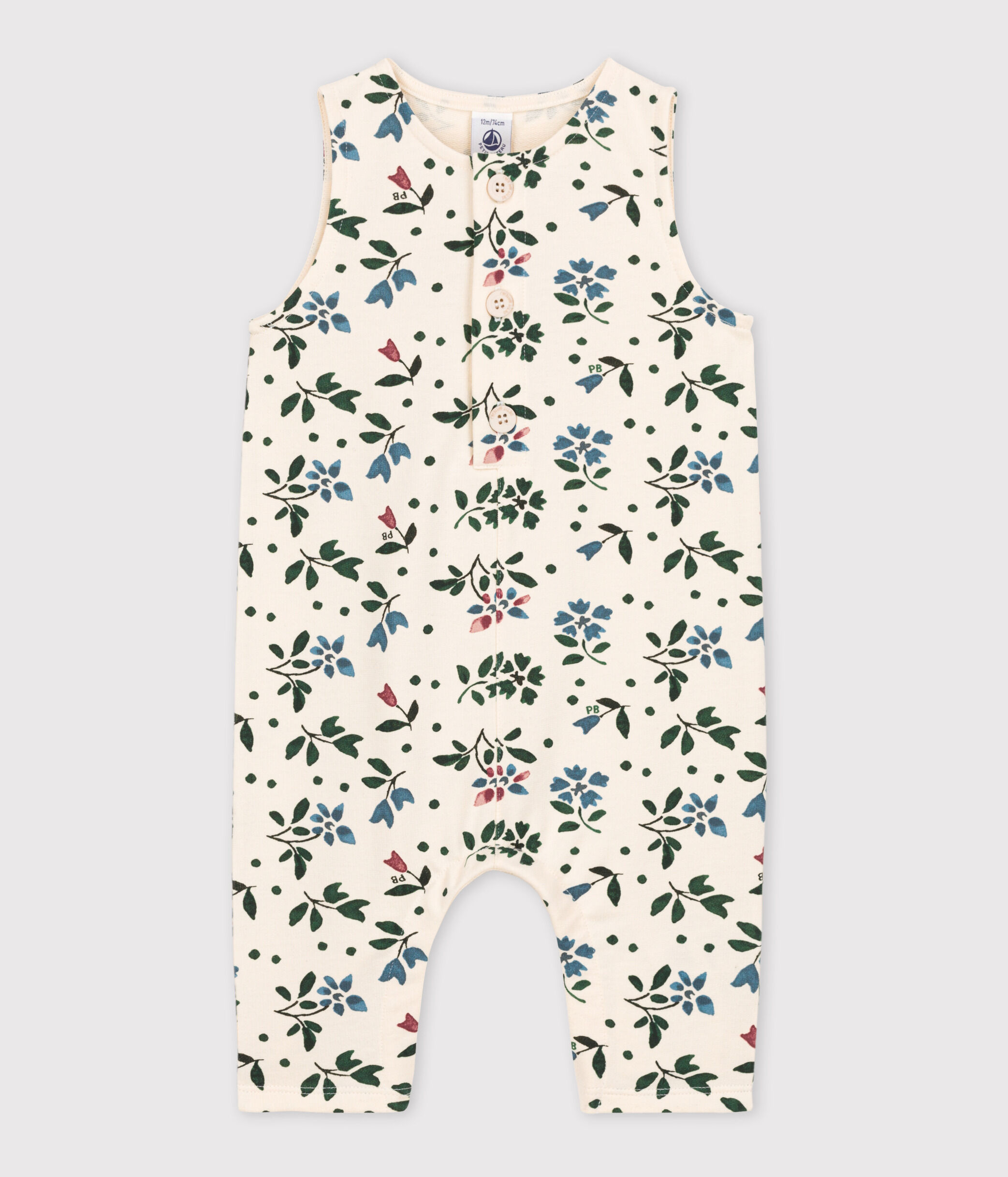 Babies Patterned Fleece Jumpsuit A05NE03000