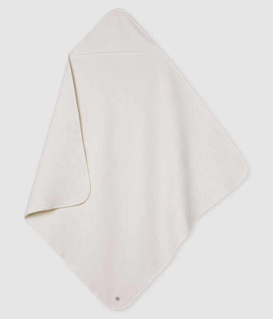 Babies' Tube Knit Blanket MARSHMALLOW white