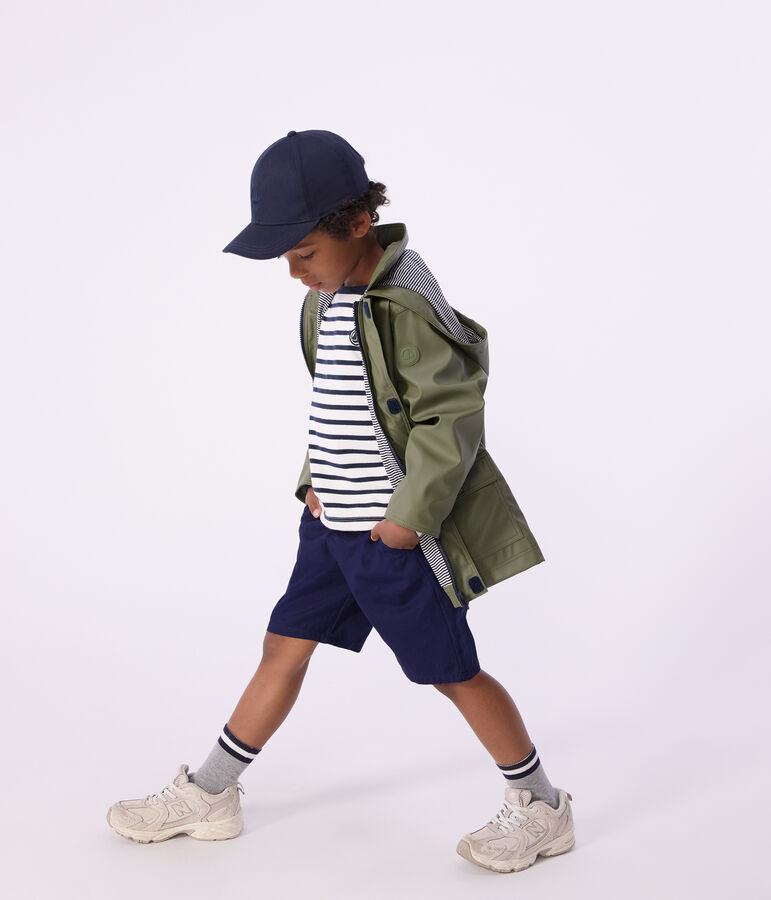 Children's iconic raincoat green