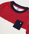 Boys' Short-Sleeved Cotton T-Shirt TERKUIT red/MARSHMALLOW white