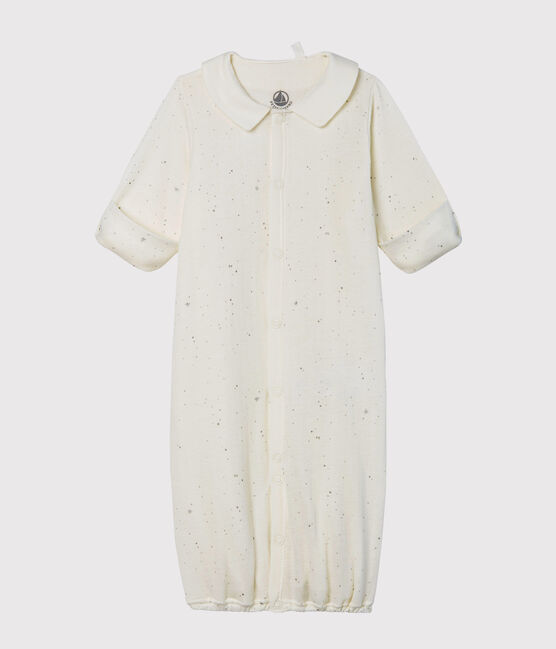 Babies' Jumpsuit/Sleeping Bag in Tube Knit MARSHMALLOW white/MULTICO white