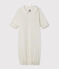 Babies' Jumpsuit/Sleeping Bag in Tube Knit MARSHMALLOW white/MULTICO white