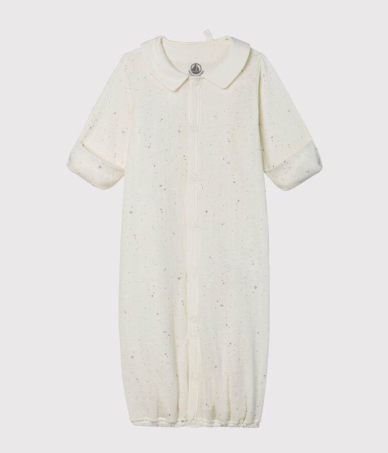 Babies' Jumpsuit/Sleeping Bag in Tube Knit white/multicolor