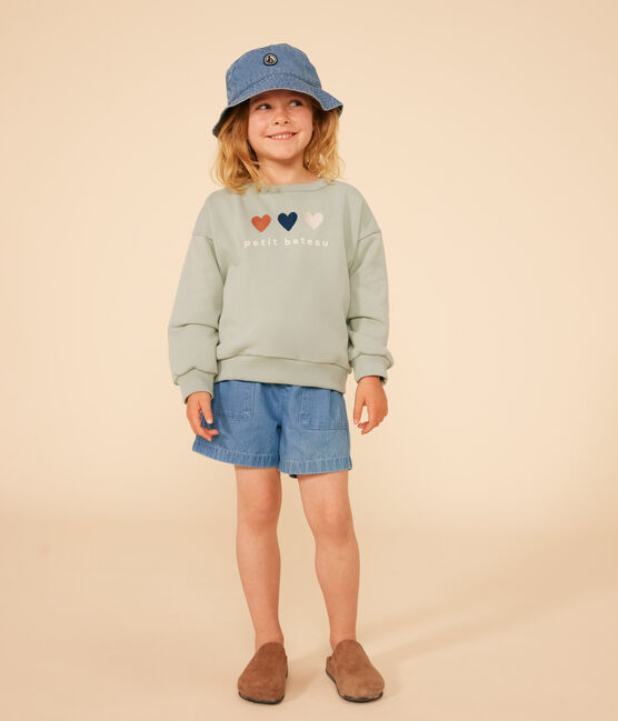  Girls' Fleece Sweatshirt HERBIER green