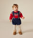 Babies' velvet shorts with straps