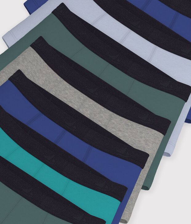 Pack of children's plain cotton boxers multicolor