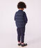 Doudoune enfant sans manche bicolore réversible SMOKING blue/JAUNE yellow