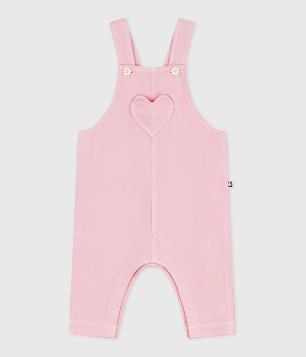 Babies' long-leg dungarees in plain cotton MARQUISE