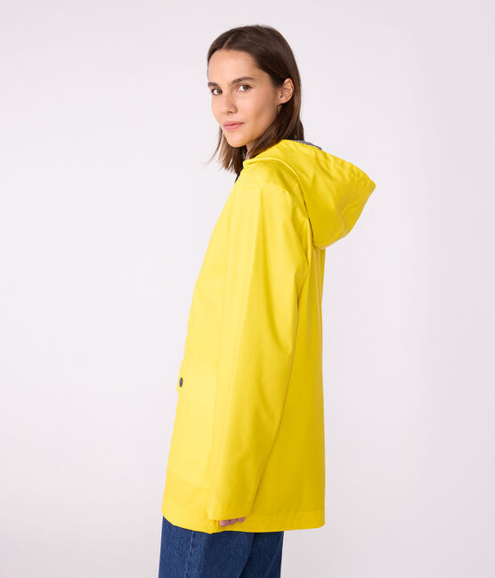 Iconic Recycled Fabric and Organic Cotton Raincoat JAUNE yellow