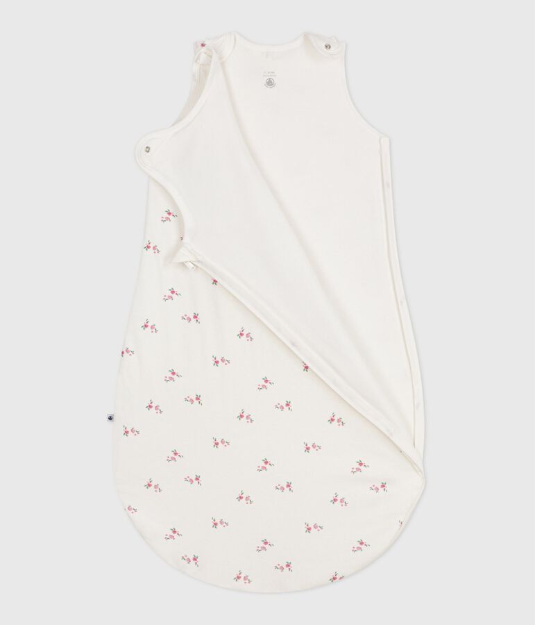 Babies' 1.5 TOG floral-print cotton sleeping bag white/multicolor