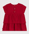 Babies' short-sleeved dress AURORA red