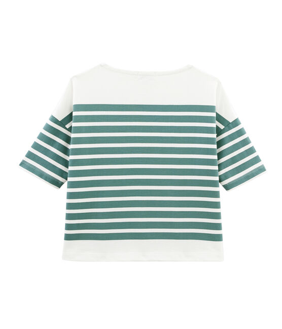 Women's Sailor Top BRUT blue/MARSHMALLOW white