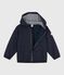 Children's plain light puffer jacket SMOKING blue