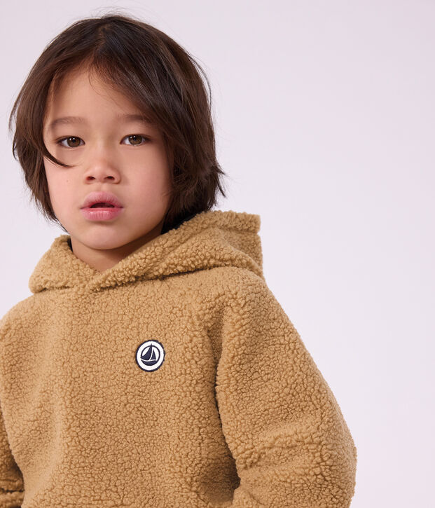 Children's sherpa sweatshirt LATTE