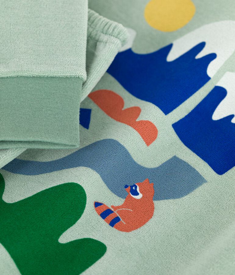 Children's velour pyjamas green