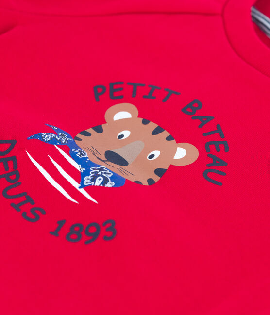 Babies' Fleece Sweatshirt TERKUIT red