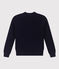 Women's Fisherman's RIb Cotton Pullover SMOKING blue