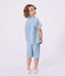 Children's Bermuda shorts in plain cotton BLEU CLAIR blue