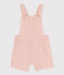 Babies' English embroidery Dungaree Shorts SALINE pink