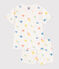 Children's printed cotton pyjamas MARSHMALLOW white/MULTICO white