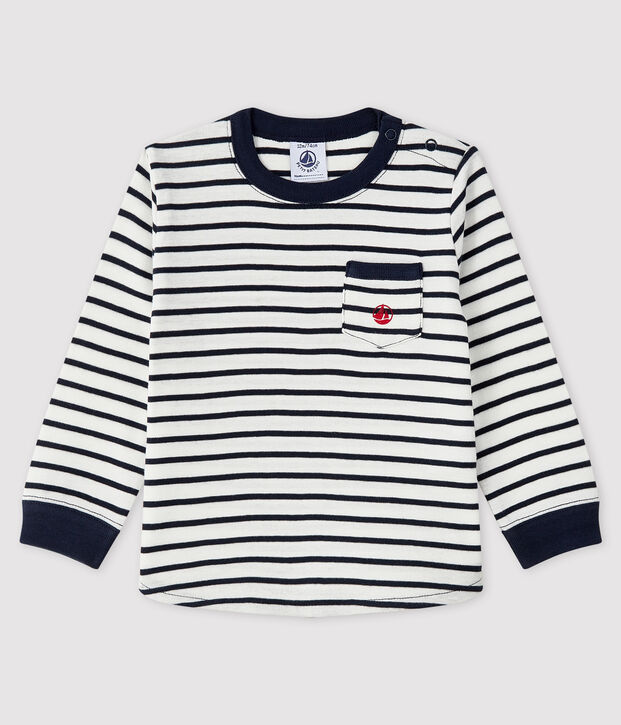 Baby boy's t-shirt white/blue