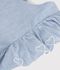 Children's sleeveless cotton dress blue