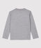 Boys' Long-Sleeved Cotton T-Shirt SUBWAY CHINE grey