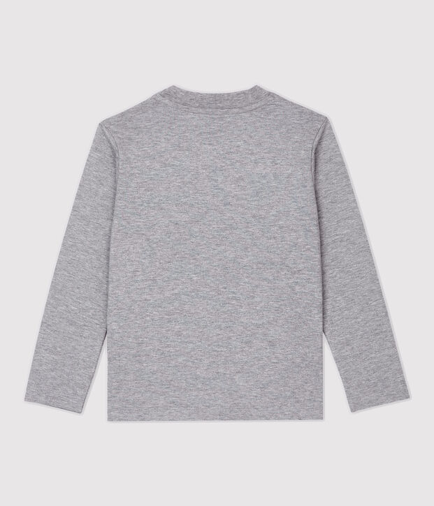 Boys' Long-Sleeved Cotton T-Shirt grey