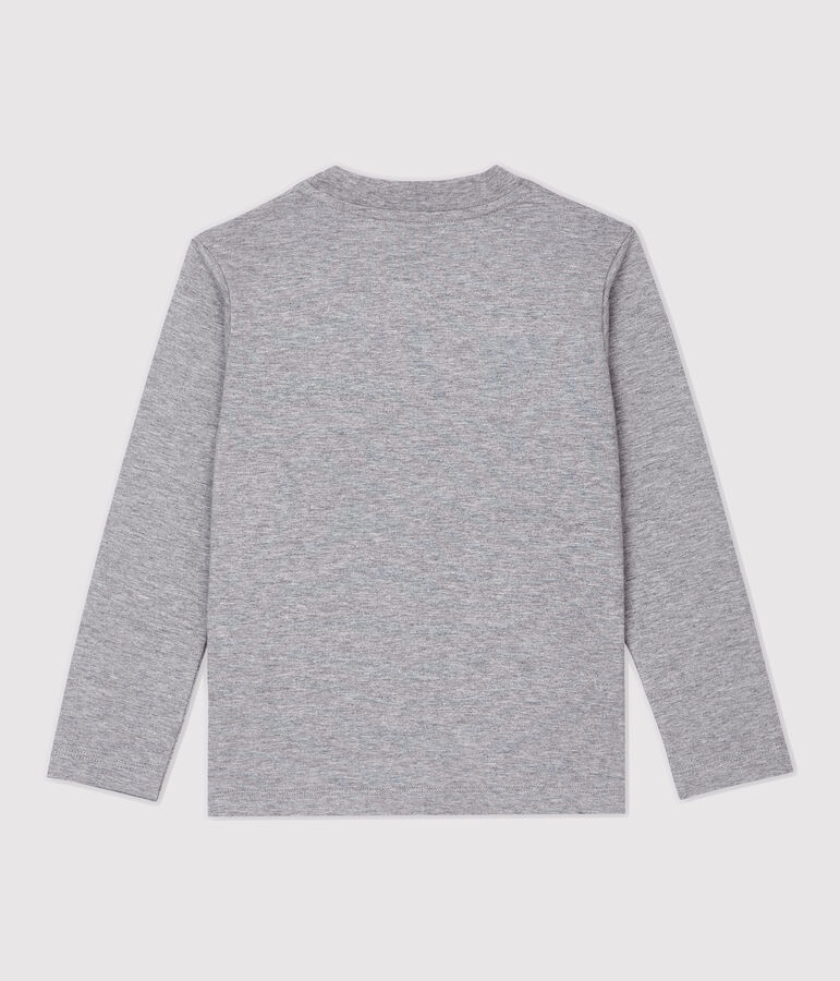 Boys' Long-Sleeved Cotton T-Shirt grey
