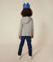 Boys' Cotton Rib Zip-Up Hoodie CHATON CHINE grey