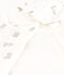 Babies' Cotton Clothing - Pack of 3 MARSHMALLOW white/GRIS grey