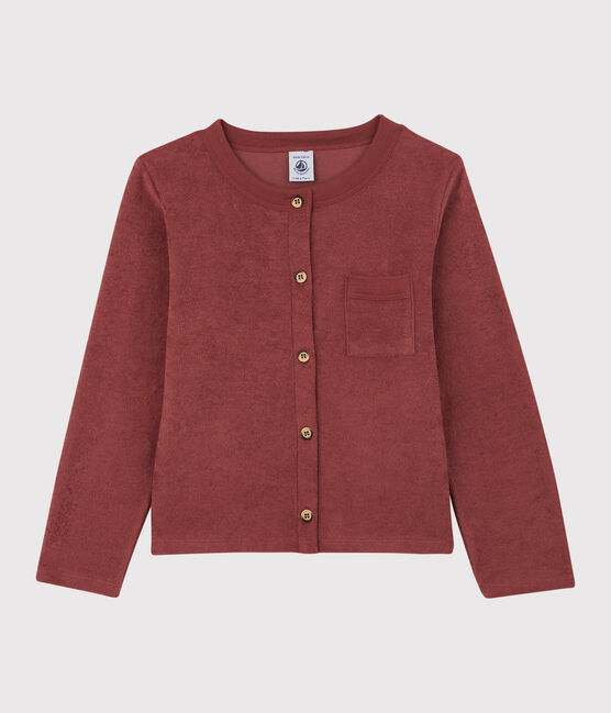 Girls' Terry Cardigan OMBRIE brown