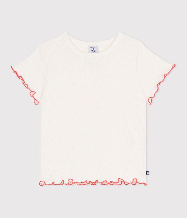 Children's short-sleeved cotton T-shirt MILK