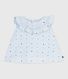 Babies' sleeveless floral-print cotton poplin blouse