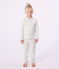 Children's buttoned printed cotton pyjamas MARSHMALLOW /AMANDIER /MULTICO