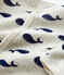 Babies' Velour Sleepsuit MONTELIMAR beige/MEDIEVAL blue