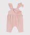 Babies' corduroy dungarees SALINE pink