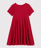 Girls' Short-Sleeved Jersey Dress TERKUIT red