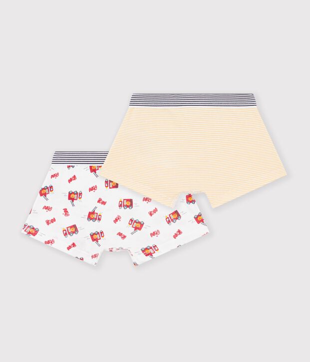 Pack of children's fireman print cotton boxers multicolor