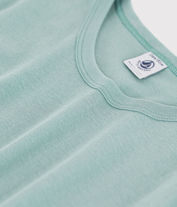 Short-sleeved cotton T-shirt green