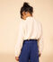 Girls' cotton gauze blouse AVALANCHE Ecru