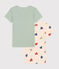 Children's short-sleeved heart pattern cotton T-shirts - 2-pack variante 1