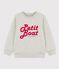 Boys' Fleece Sweatshirt BELUGA CHINE grey