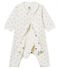 Baby boys' footless bodyjama in printed 1x1 rib knit MARSHMALLOW white/MULTICO white