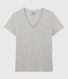 Women's Straight V-Neck Cotton T-Shirt