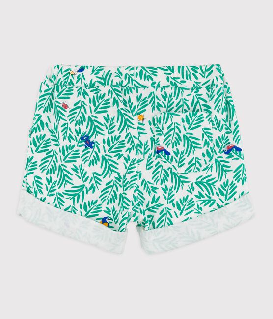 Babies' Cotton Shorts MARSHMALLOW white/MULTICO white