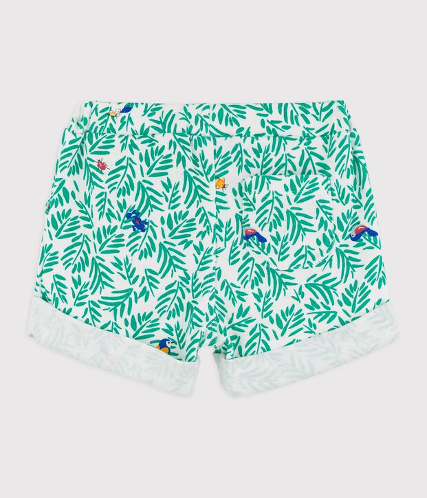 Babies' Cotton Shorts white/multicolor