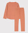 Girls' Heart Cotton Pyjamas SIENNA /MARSHMALLOW