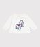 Baby sweatshirt in soft and warm cotton MILK /MULTICO