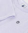 Babies' long-sleeved stripy cotton T-Shirt SQUAW white/MARSHMALLOW
